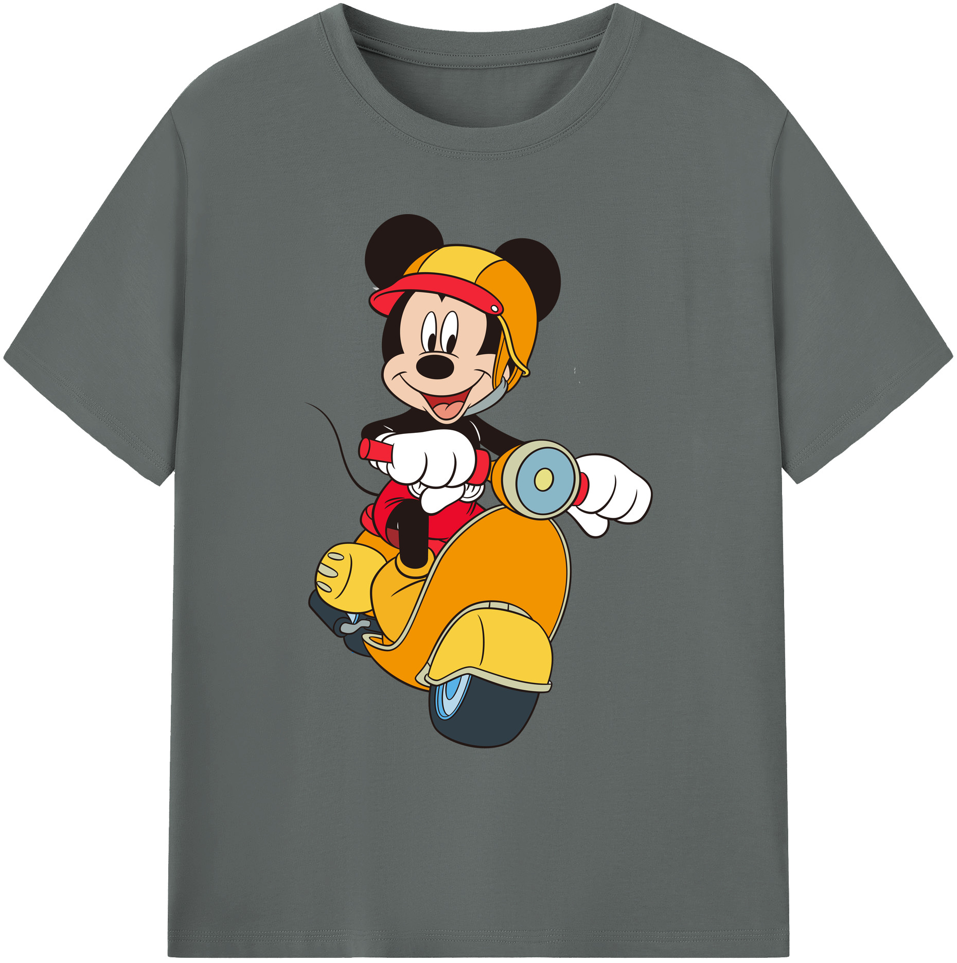 ミッキーマウス Mickey Mouse 綿100％ メンズ半袖Tシャツ｜肌触りやわらか＆通気性